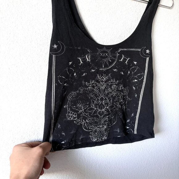 Made in USA Vintage Wet Seal y2k 2000s Black Crop Top Tank - Picture 2 of 4